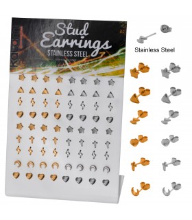 Steel earrings - PEN634STEEL